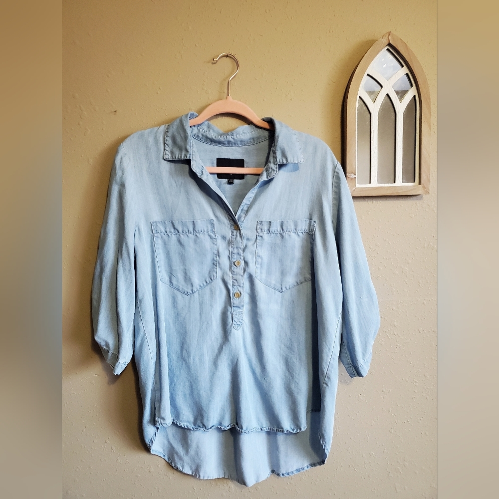 Velvet Heart Tencel Denim Top